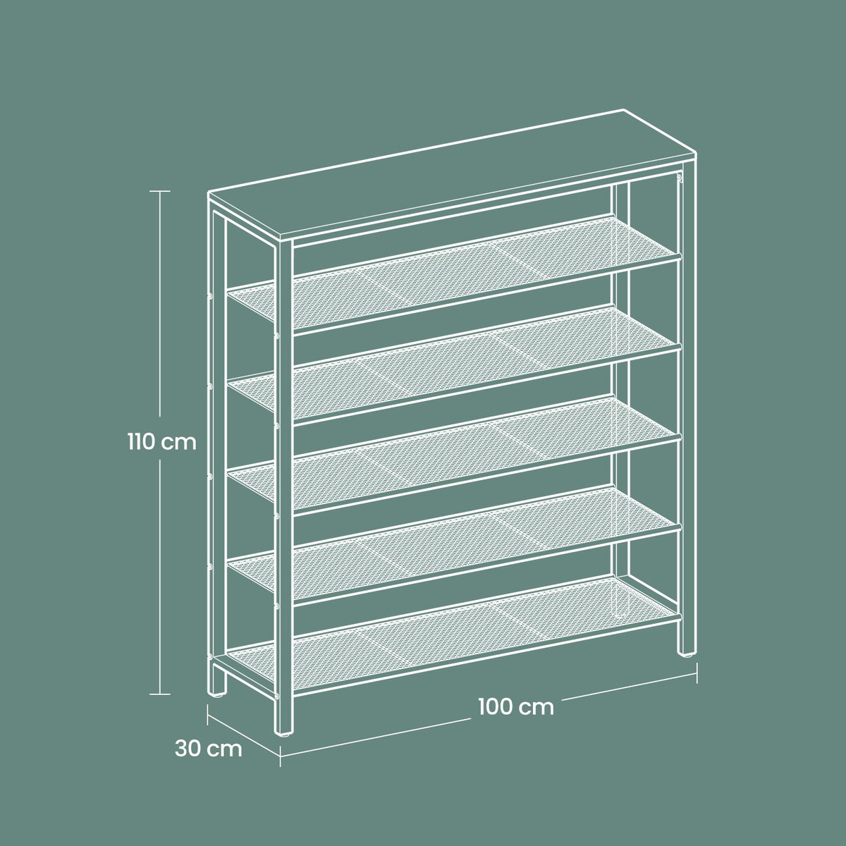 6-Tier Shoe Rack, Shoe Organizer for Closet - image 6
