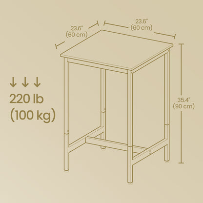 Bar Table, Tall Kitchen Table for Breakfast, Dining Room Table - image 6