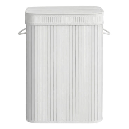 Laundry Hamper with Lid, Bamboo Laundry Basket, Removable - image 8