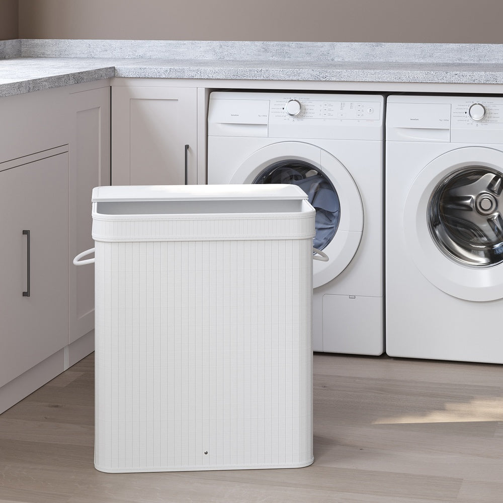 Laundry Hamper with Lid, Bamboo Laundry Basket, Removable - image 31