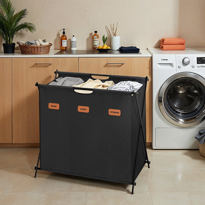 Laundry Hamper, Laundry Basket, 155 L Laundry Sorter 4 Sections - image 15
