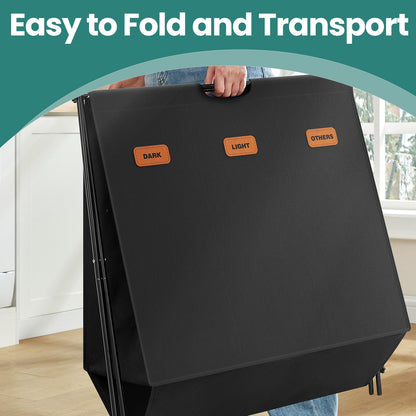 Laundry Hamper, Laundry Basket, 155 L Laundry Sorter 4 Sections - image 18