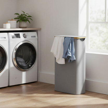 Laundry Basket with Lid, Slim Laundry Hamper, 65 L - image 16