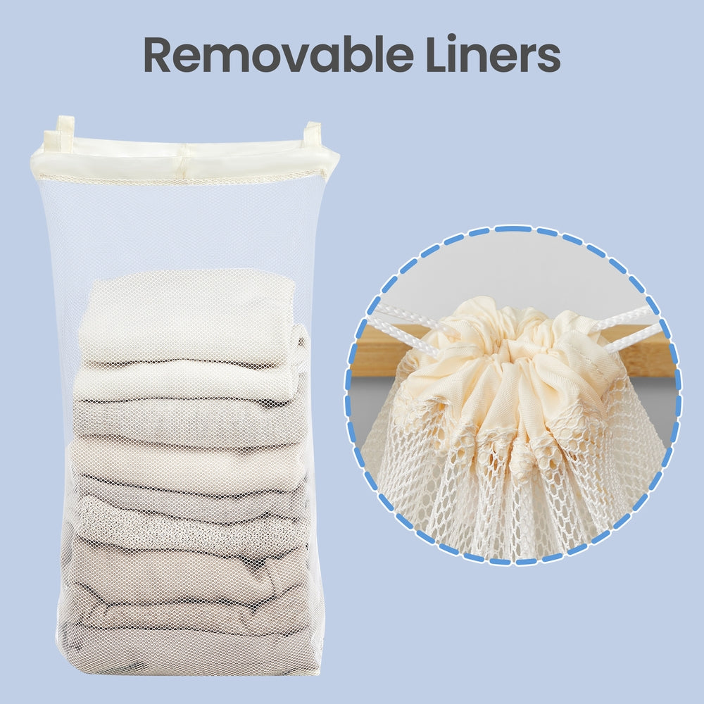 Laundry Basket with Lid, Slim Laundry Hamper, 65 L - image 17