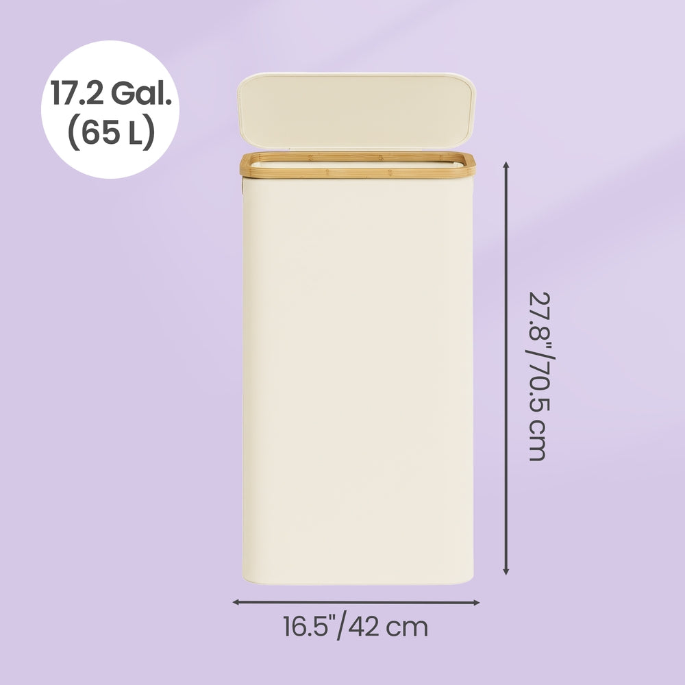 Laundry Basket with Lid, Slim Laundry Hamper, 65 L - image 29