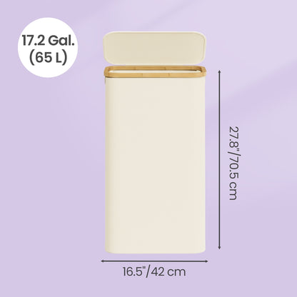 Laundry Basket with Lid, Slim Laundry Hamper, 65 L - image 29