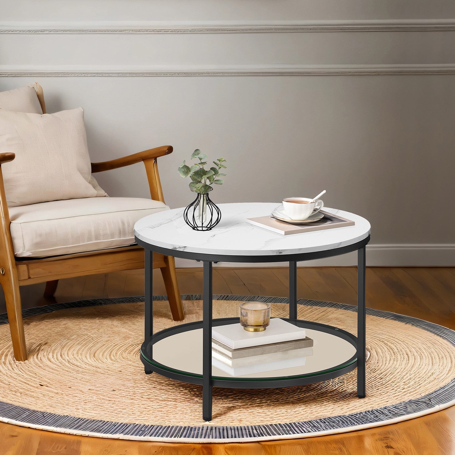 Coffee Table, Living Room Table, Sofa Cocktail Table - image 3