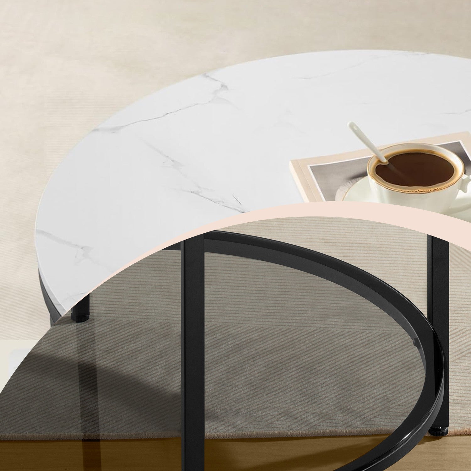 Coffee Table, Living Room Table, Sofa Cocktail Table - image 5