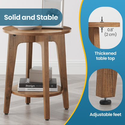 End Table with Bottom Shelf, Modern - image 3