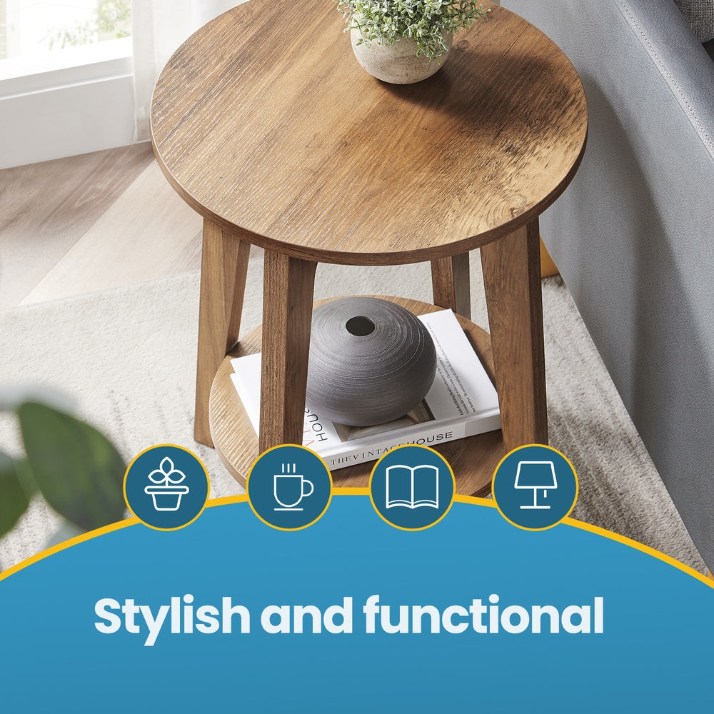 End Table with Bottom Shelf, Modern - image 4