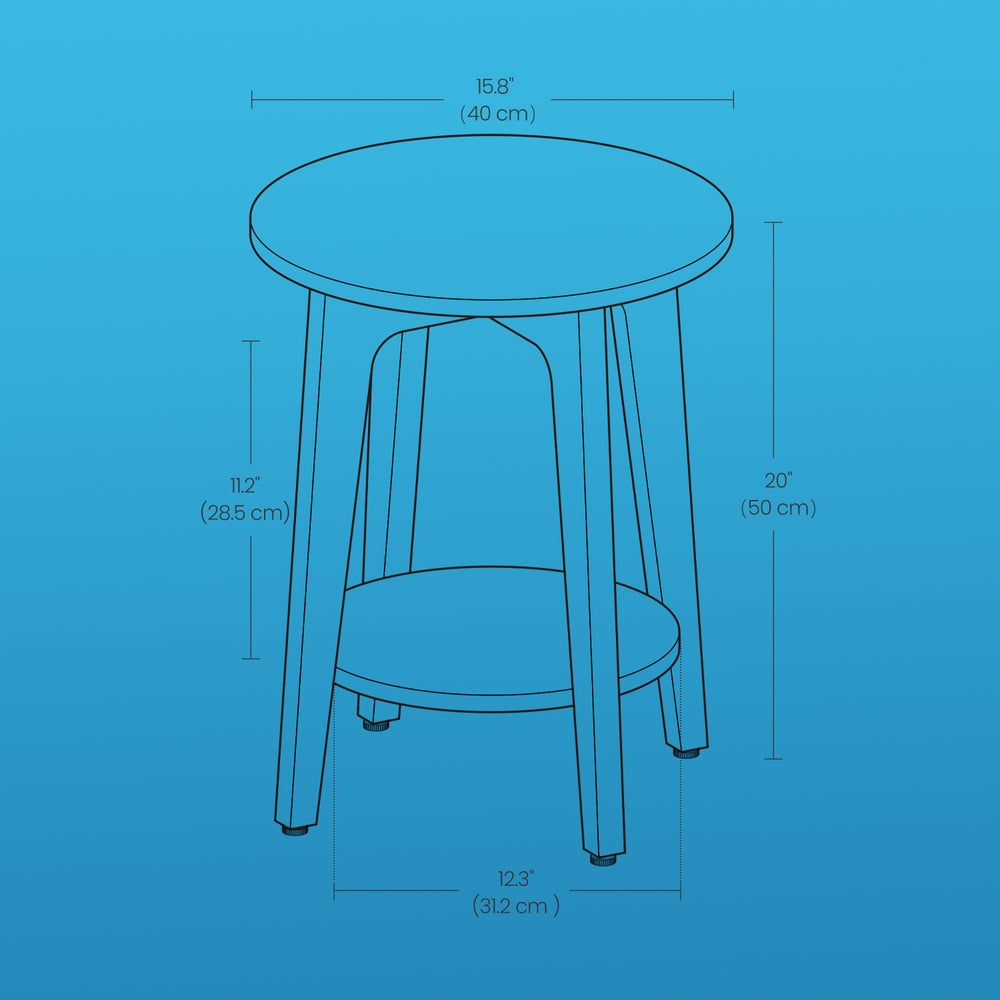 End Table with Bottom Shelf, Modern - image 5