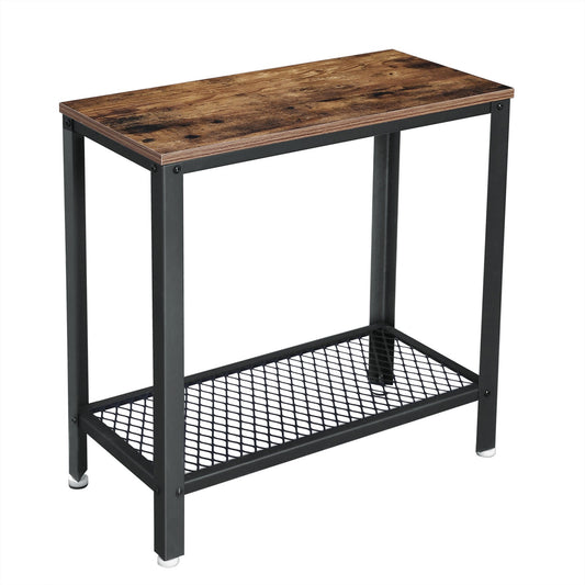 Narrow Side End Table, 2-Tier Sofa Printer Table, for Bedroom - image 1