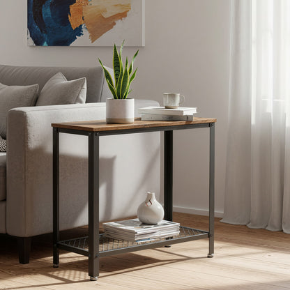 Narrow Side End Table, 2-Tier Sofa Printer Table, for Bedroom - image 5