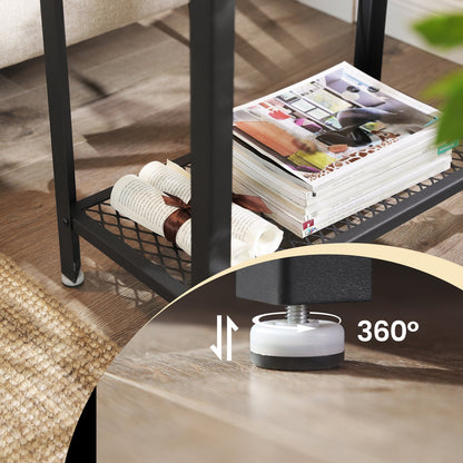 Narrow Side End Table, 2-Tier Sofa Printer Table, for Bedroom - image 7