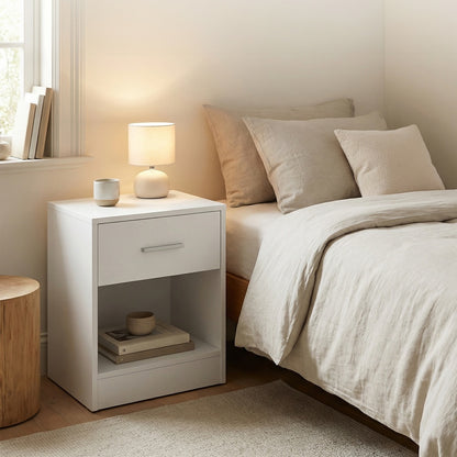 Bedside Table, Side Table with Drawer, Handle - image 2
