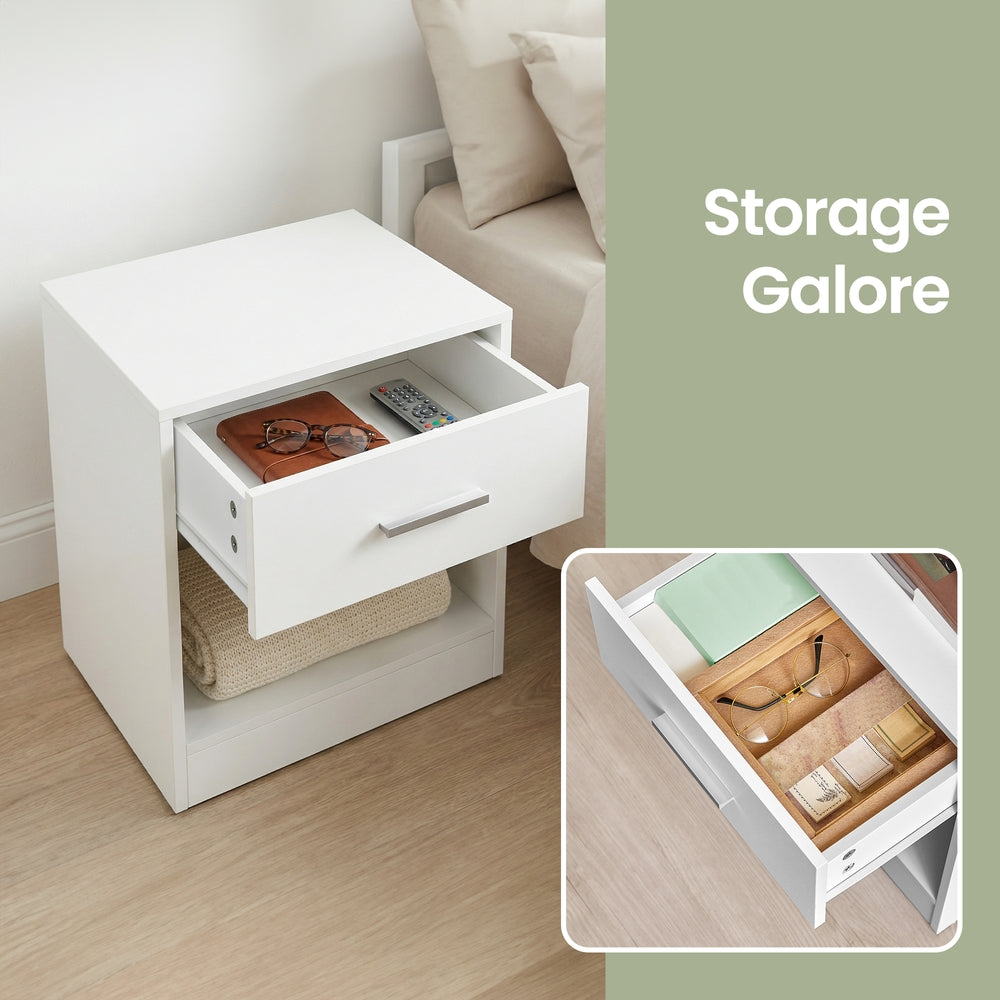 Bedside Table, Side Table with Drawer, Handle - image 5