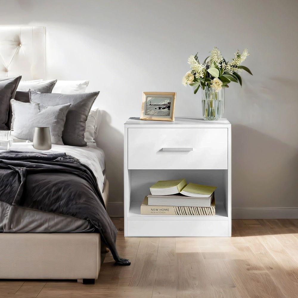 Bedside Table, Side Table with Drawer, Handle - image 6