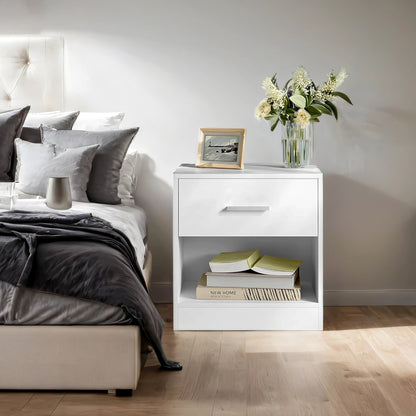 Bedside Table, Side Table with Drawer, Handle - image 6