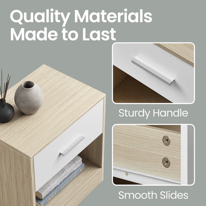 Bedside Table, Side Table with Drawer, Handle - image 24