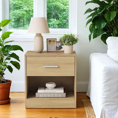 Bedside Table, Side Table with Drawer, Handle - image 26