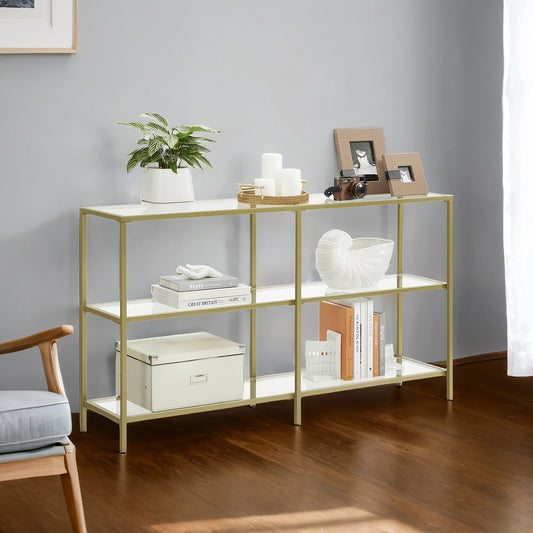 51.2 Inch Console Table, 3-Tier Modern Sofa Table for Hallway, Living Room Bedroom - image 1