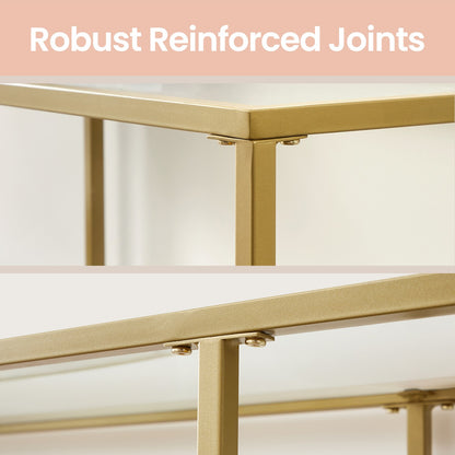 Console Table, Side Table, Tempered Glass Tabletop - image 11