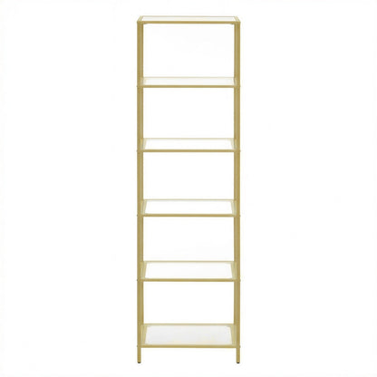 6-Tier Glass Shelf, Bookshelf - image 1