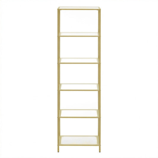6-Tier Glass Shelf, Bookshelf - image 1