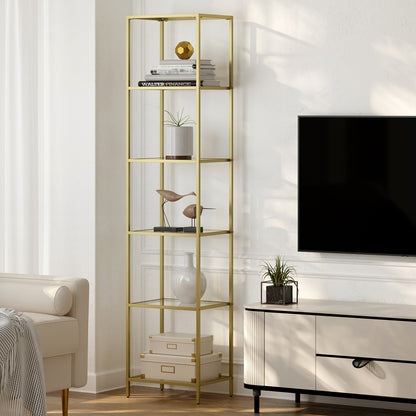 6-Tier Glass Shelf, Bookshelf - image 2