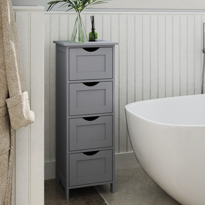 Freestanding Storage Cabinet for Bathroom, with Drawers, Modern Bathroom Storage Organiser Unit, Green - image 20