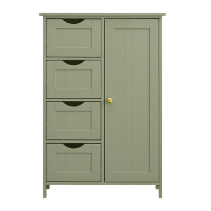 Bathroom Floor Storage Cabinet, Bathroom Storage Unit with 4 Drawers - image 27