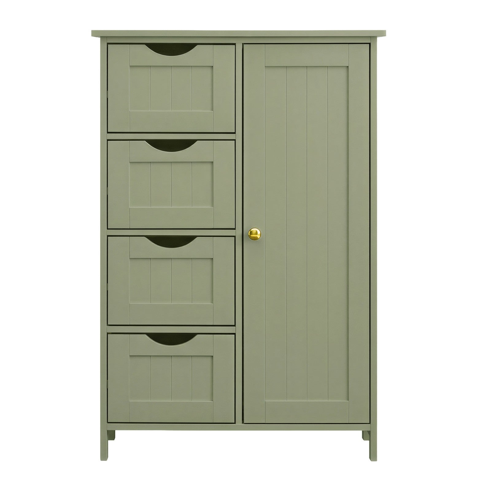 Narrow Bathroom Cabinet, 4 Drawers - image 1