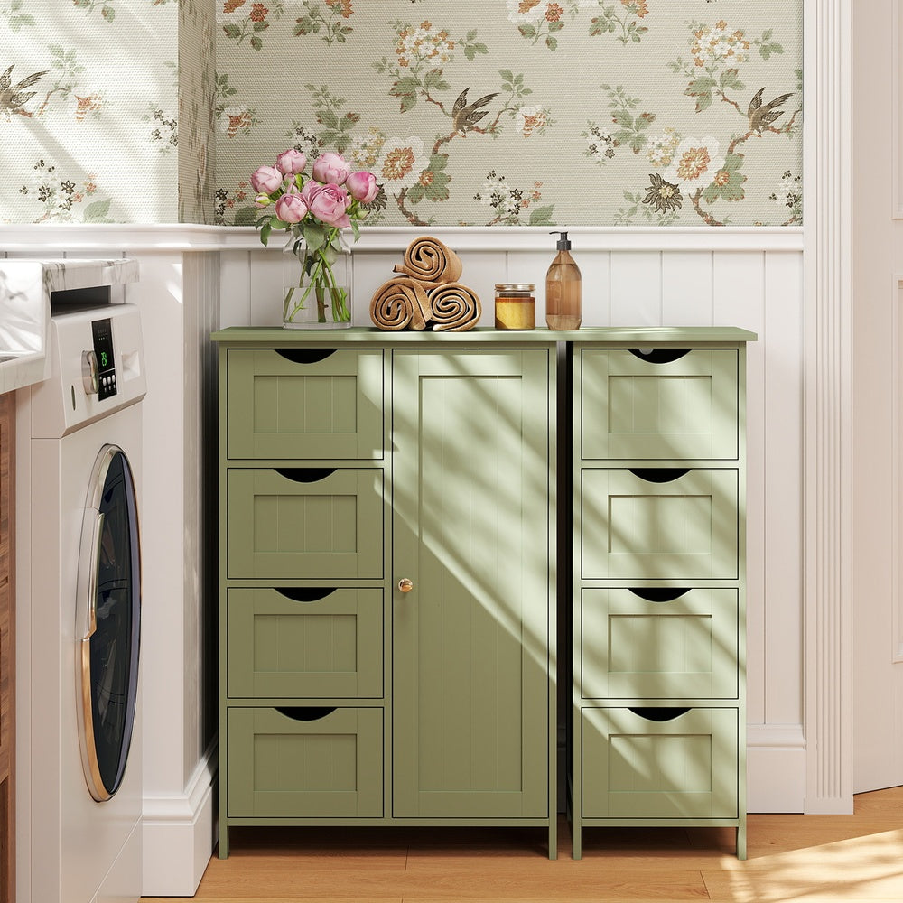 Bathroom Floor Storage Cabinet, Bathroom Storage Unit with 4 Drawers - image 29
