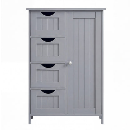 Bathroom Floor Storage Cabinet, Bathroom Storage Unit with 4 Drawers - image 2