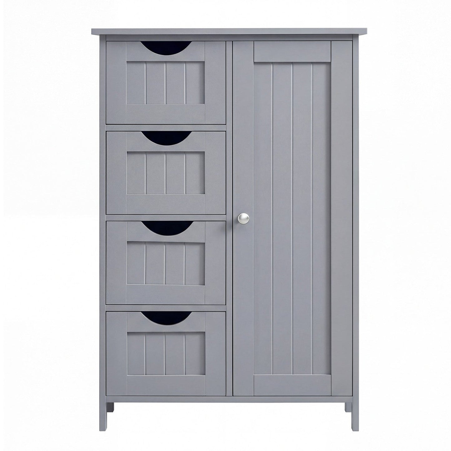 Bathroom Floor Storage Cabinet, Bathroom Storage Unit with 4 Drawers - image 1