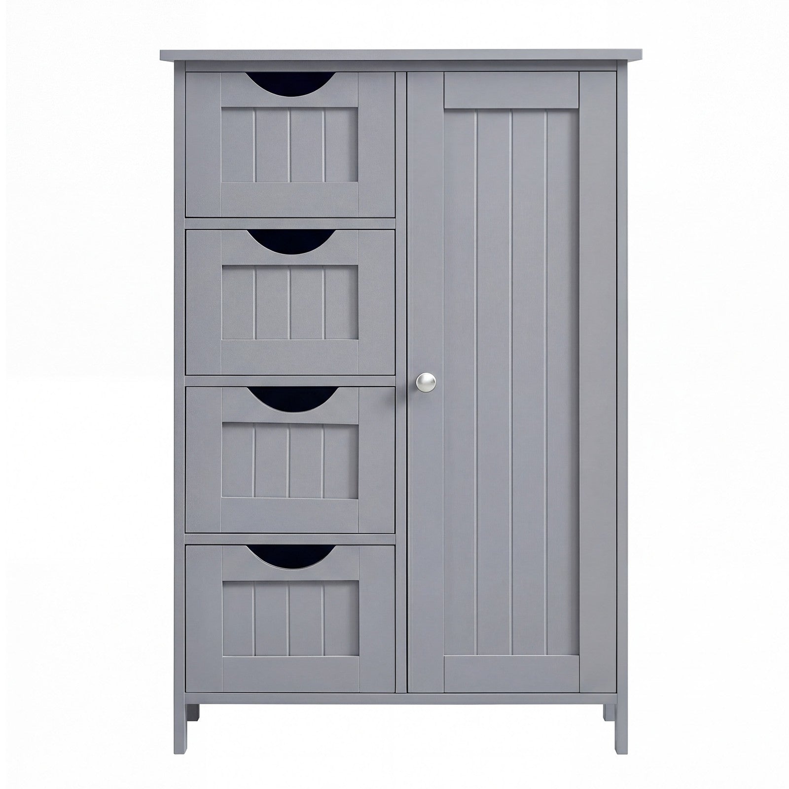 Bathroom Floor Storage Cabinet, Bathroom Storage Unit with 4 Drawers - image 1