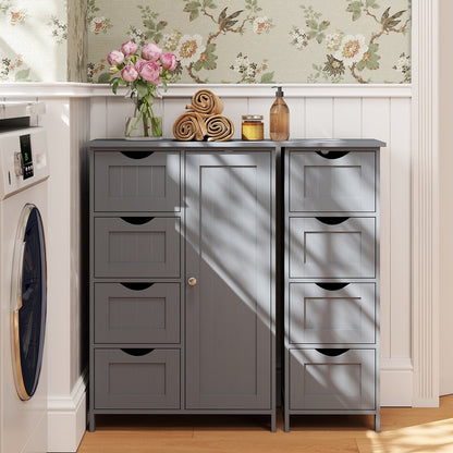 Bathroom Floor Storage Cabinet, Bathroom Storage Unit with 4 Drawers - image 3