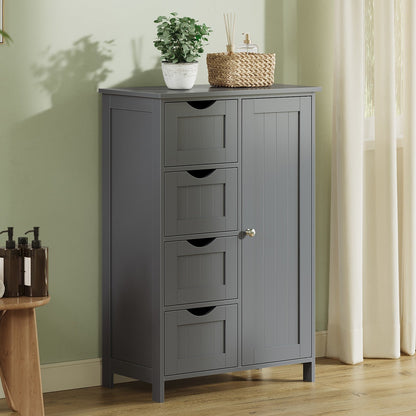 Bathroom Floor Storage Cabinet, Bathroom Storage Unit with 4 Drawers - image 21