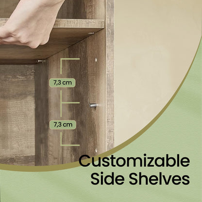 Shoe Bench, Storage Bench with Padded Seat, 9 Compartments - image 19