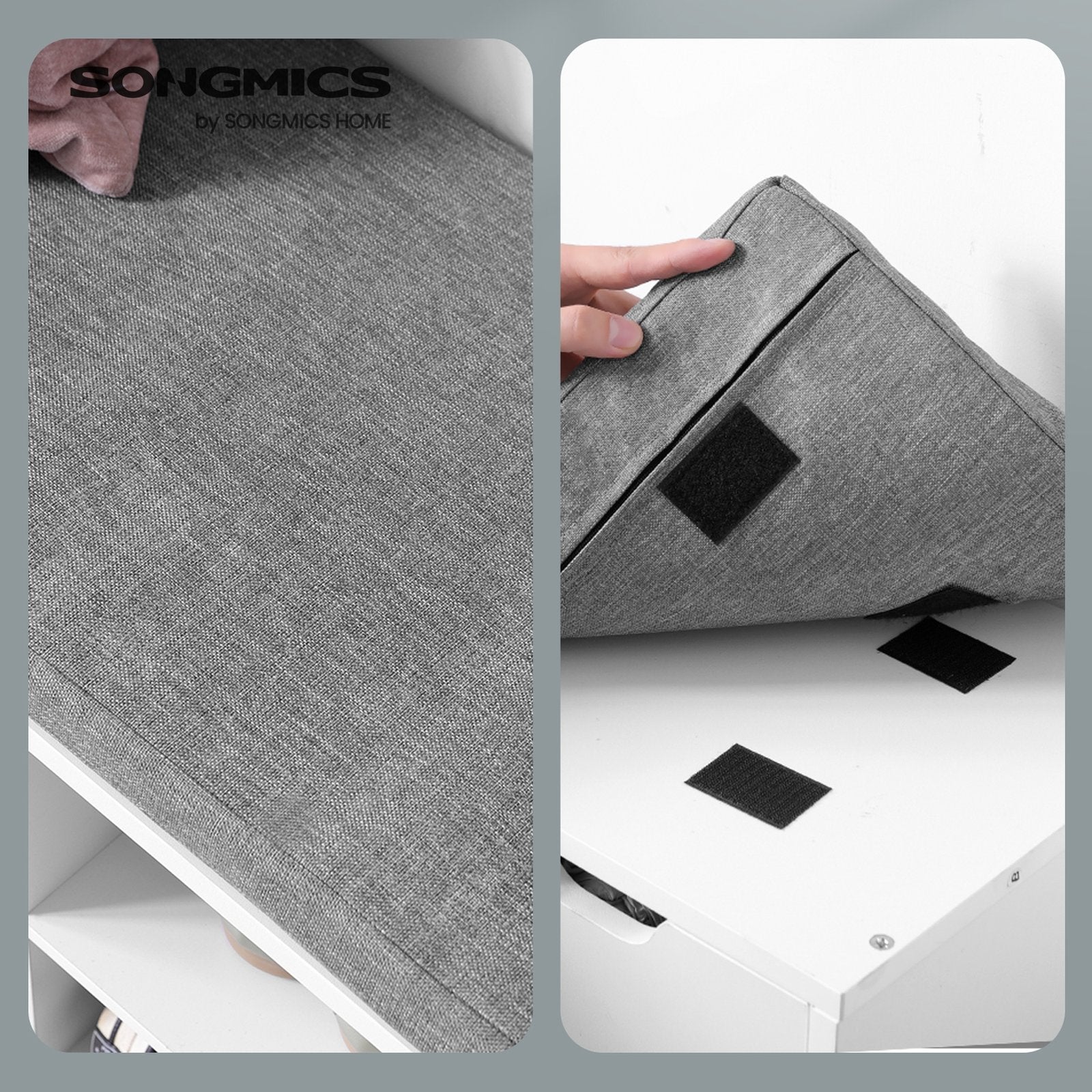 Shoe Bench with Drawer and Open Compartments - image 17