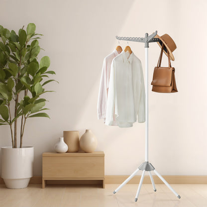 Clothes Drying Rack, 150 cm Tall Laundry Rack with 3 Rotatable Arms for Hangers, 4 Legs - image 2