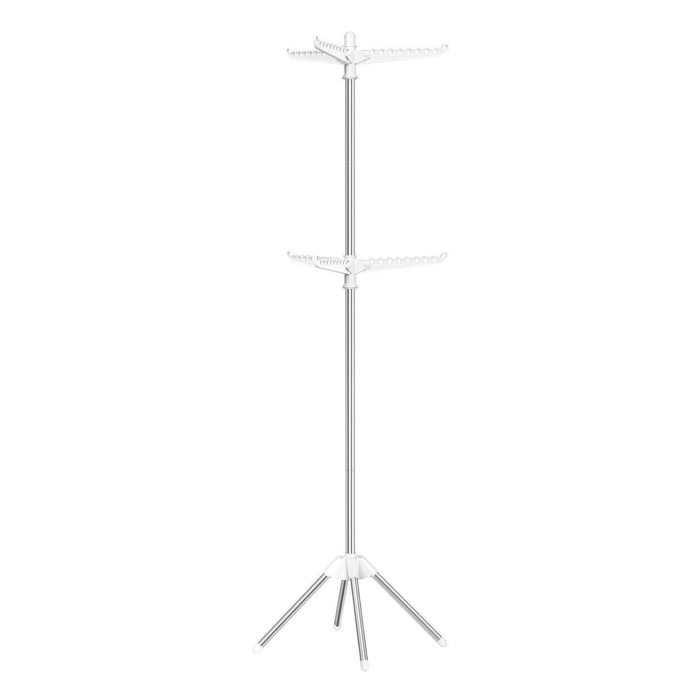 Clothes Drying Rack, 150 cm Tall Laundry Rack with 3 Rotatable Arms for Hangers, 4 Legs - image 8