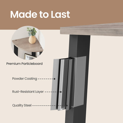 Corner Shelf, 4-Tier Corner Bookshelf, Storage Shelving Unit with Steel Frame - image 4