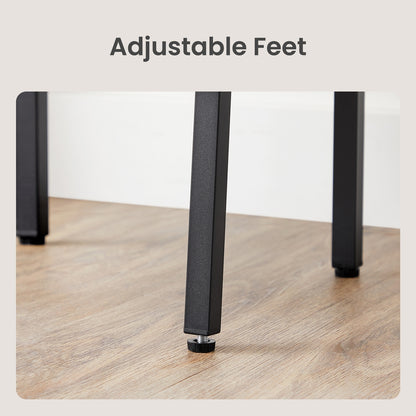 5-Tier Bookcase, Narrow Storage Rack, for Bedroom, Living Room, Home Office, Brown and Black - image 4