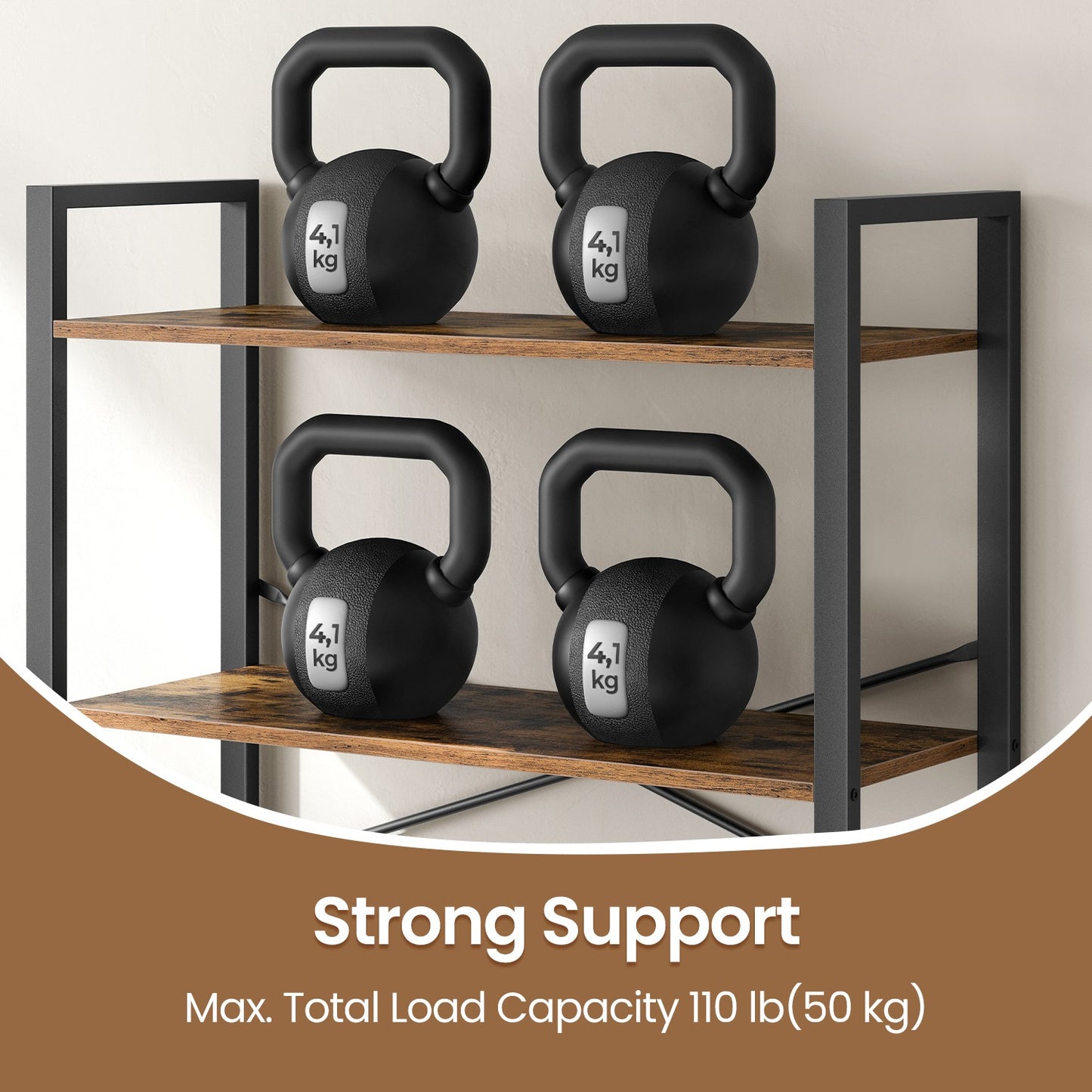 Storage Rack with 6 Tiers, Book Shelf, 30 x 80 x 186 cm, for Study, Living Room, Bedroom, Brown - image 5