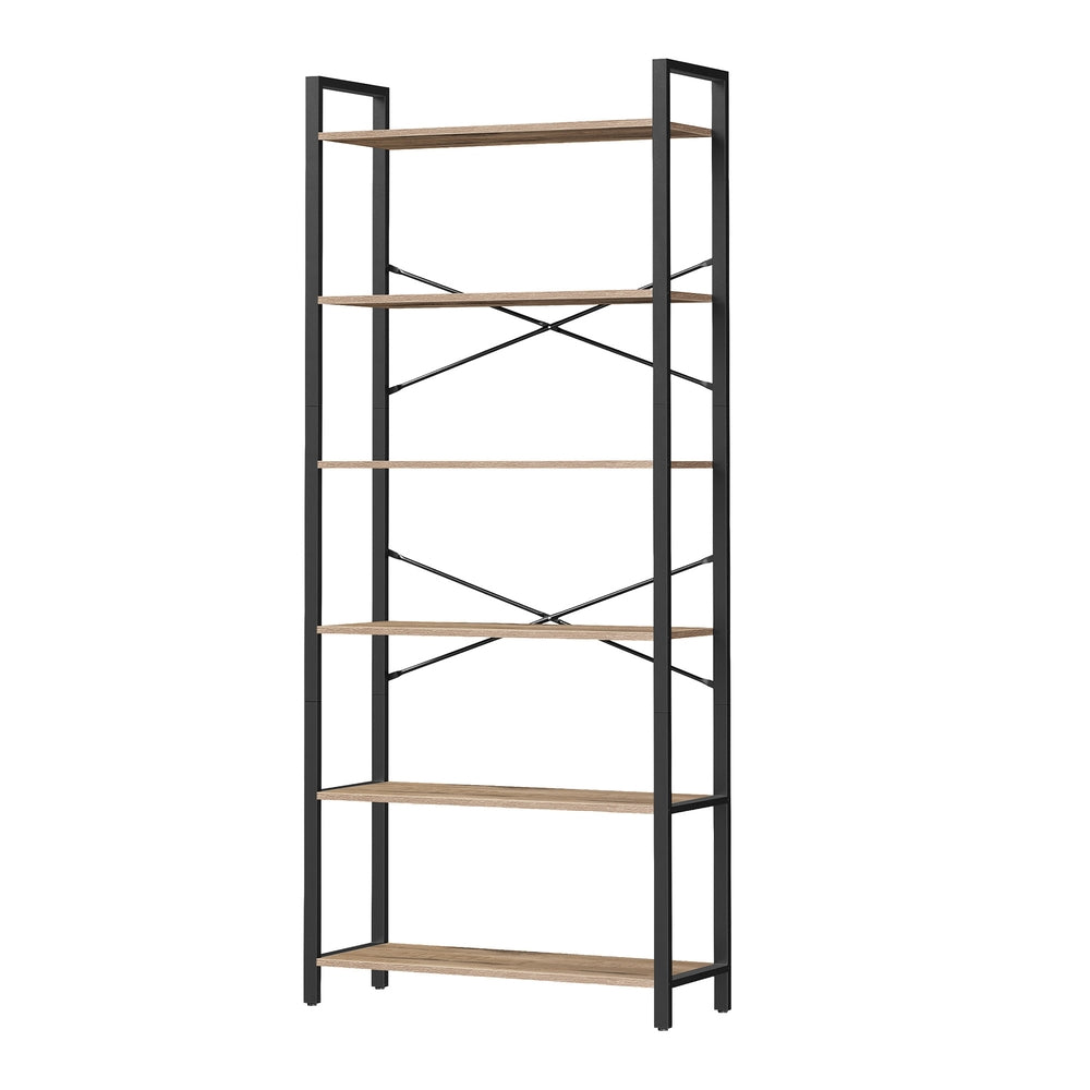 Storage Rack with 6 Tiers, Book Shelf, 30 x 80 x 186 cm, for Study, Living Room, Bedroom, Brown - image 16