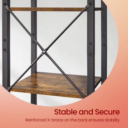 Storage Rack with 6 Tiers, Book Shelf, 30 x 40 x 187.5 cm, for Study, Living Room, Bedroom, Black - image 16