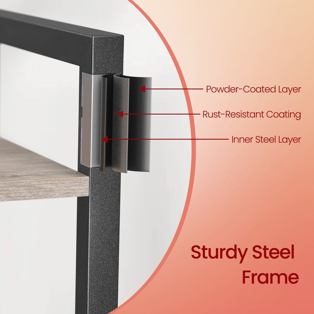 Storage Rack with 6 Tiers, Book Shelf, 30 x 40 x 187.5 cm, for Study, Living Room, Bedroom, Black - image 18