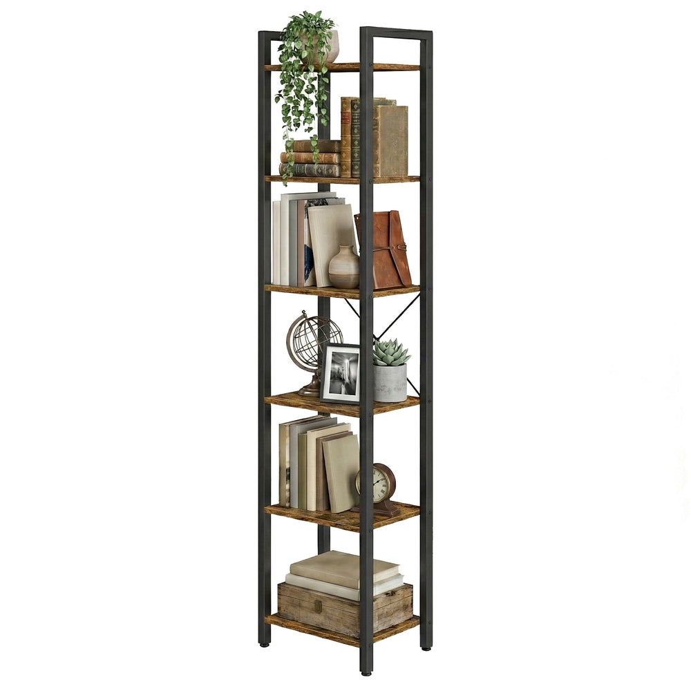 Storage Rack with 6 Tiers, Book Shelf, 30 x 40 x 187.5 cm, for Study, Living Room, Bedroom, Black - image 19