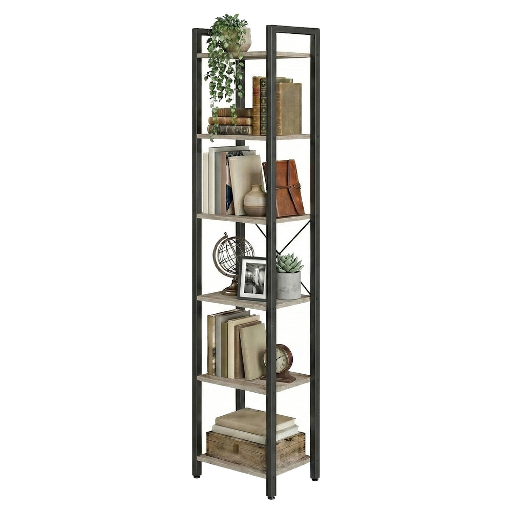 Storage Rack with 6 Tiers, Book Shelf, 30 x 40 x 187.5 cm, for Study, Living Room, Bedroom, Black - image 28